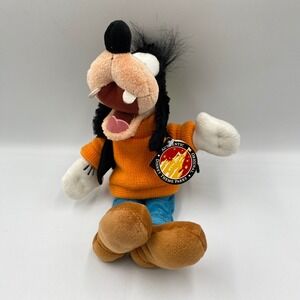 Disney Goofy Plush Theme‎ Park Authentic Original Orange Sweater Blue Pants